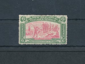 1906 NEW ZEALAND - Stanley Gibbons #373 - 6 d. pink and olive green - MH*