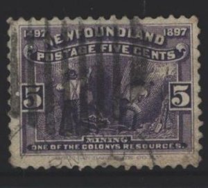 Newfoundland Sc#65 Used