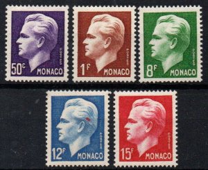 Monaco Sc #253-257 Mint Hinged