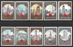 1980 Russia B127-36 complete tourism set of 10 MNH