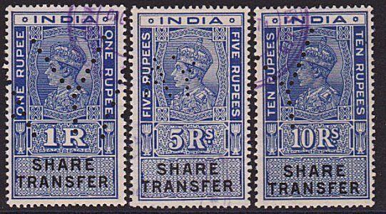 INDIA GVI Share transfer stamps - revenues..................................8608