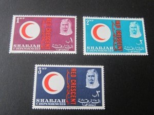 Sharjah 1963 Sc 22-24 MNH