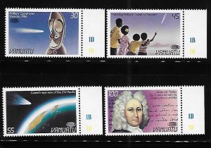 Vanuatu 1986 Halley's Comet Sc 422-425 MNH A1225