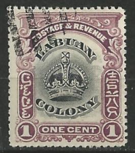 Labuan # 99A  Crown - 1c  (1)  Used CTO