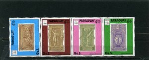 PARAGUAY 1990 SUMMER OLYMPIC GAMES BARCELONA STRIP OF 4 STAMPS MNH