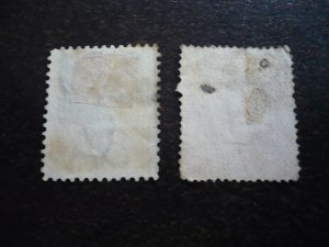 Stamps - South Australia - Scott# 64, 65 - Used Partial Set of 2 Stamps