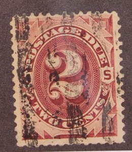 Scott J16 - 2 Cents Postage Due - Used - Nice Stamp - SCV $6.00