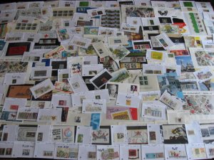 West Germany, Berlin premium boxlot souvenir sheets,stamps in sales cards etc