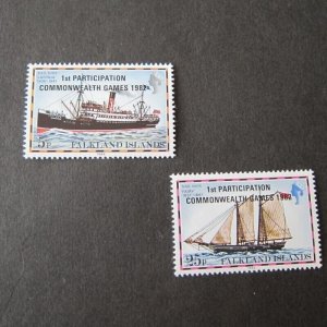 Falkland Islands 1982 ship Sc 352-353 set MNH