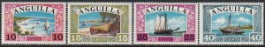 1968 Anguila - Sc 32-5 - MNH VF - 4 single - Sailboats