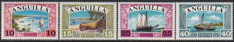 1968 Anguila - Sc 32-5 - MNH VF - 4 single - Sailboats