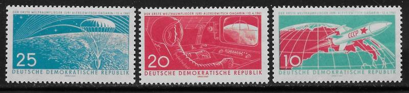 GERMANY - DDR SC# 549-51  FVF/MOG 1961