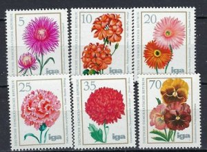 Germany DDR 1670-75 MNH 1975 Flowers