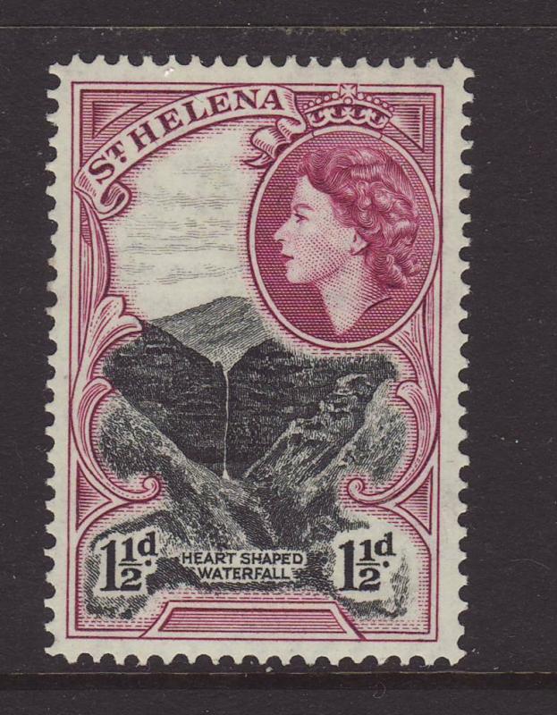 1953 St Helena 1½d Mounted Mint SG155.
