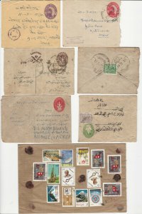 Nepal Stamp Collection of Covers & Postal Cards Envelopes, 54 Different, JFZ