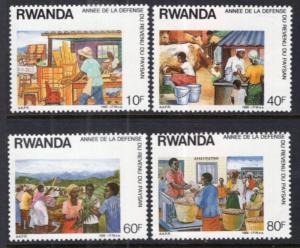 Rwanda 1302-1305 MNH VF