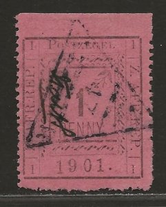 TRANSVAAL SC# 196 (SG#25L)   LOWER '1' IN DATE   FVF/CTO