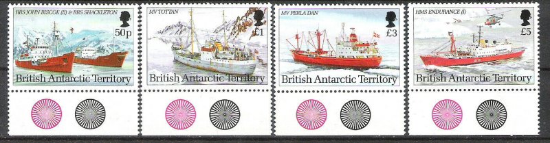 British Antarctic Territory 1993 Ship Definitives MNH CV £70.25 (2 scans)