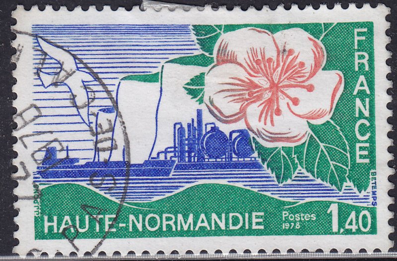 France 1589 Upper Normandy Refinery 1978