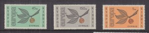 CYPRUS, 1965 Europa set of 3, lhm.