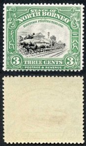 North Borneo SG163 3c Green Superb M/M Fresh Colour Cat 55++ pounds