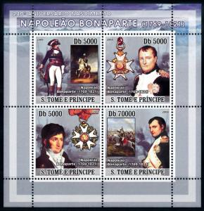 [78968] Sao Tome & Principe 2008 Napoleon Bonaparte Sheet MNH