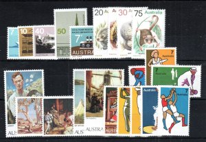 Australia 1973-74 Selection Of Editions On Stockcard Between Sg 556 And 575 MNH-