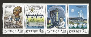 SWEDEN SC# 1709-12 STRIP/4  FVF/MOG