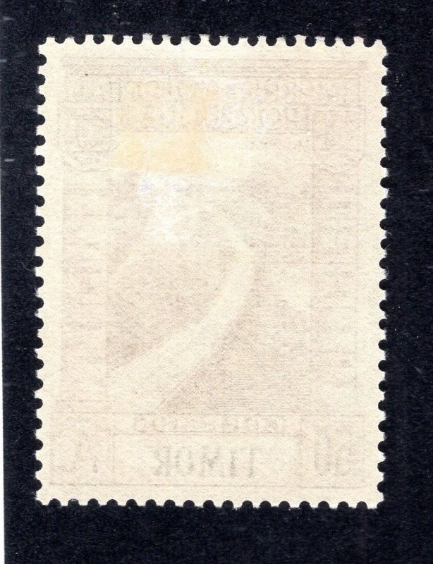 Timor 1938 50a brown Dam, Scott 235 MH, value = $4.00