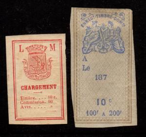 France - Unused Revenue Stamps