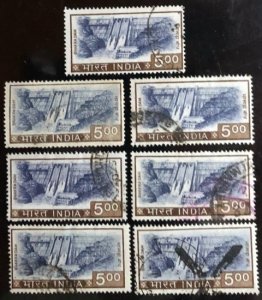 India Scott#684 F/VF Used 7 stamps Cat. $12.60