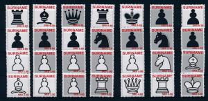 [34651] Surinam Suriname 2009 Chess Complete set from sheet MNH