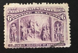 United States, US Sc. #235, used CV $25