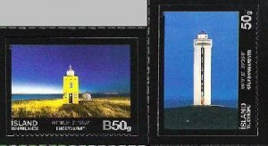 Iceland Island Istande 2012 Lighthouses set of 2 stamps MNH