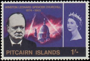 Pitcairn Islands #56-59, Complete Set(4), 1966, Churchill, Never Hinged