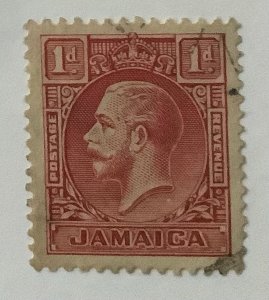 Jamaica 1929  Scott 103 used - 1p,  King George V