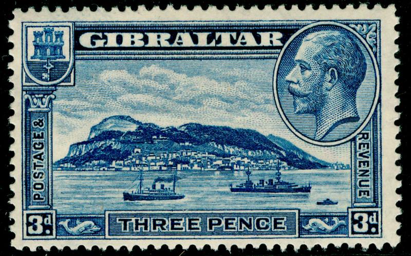 GIBRALTAR SG113, 3d blue, M MINT. 