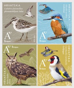 Stamps of Croatia (Preorder) 2022 -  Birdpex - Protected Bird Species (C) - S