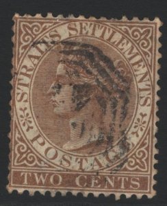 Straits Settlements Sc#10 Used