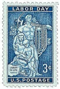 1956 Labor Day Single 3c Postage Stamp - Sc# 1082 - MNH, OG