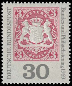 Germany - Scott 1008 - Mint-Never-Hinged - Gum Blemish