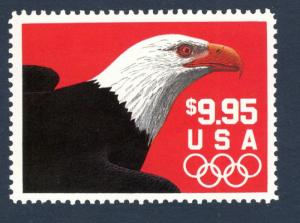 2541 Eagle & Olympic Rings US Postage Single Mint/nh Free Shipping