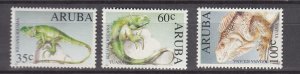 J43663 JL Stamps 1993 aruba set mnh #98-100 wildlife