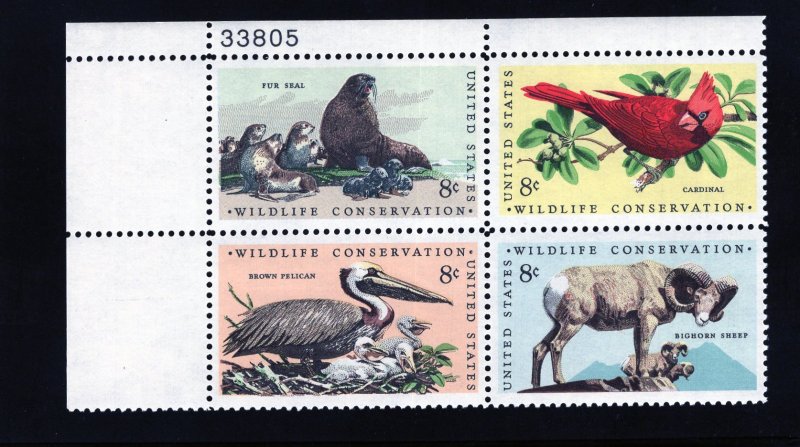 1464-1467 Wildlife Conservation, MNH UL-PB/4 (#33805)