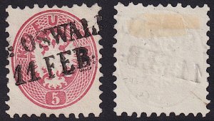 Austria - 1864 - Scott #24 - used - ST. OSWALD pmk