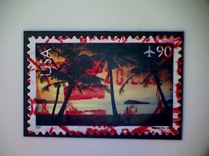 United States, Scott #C143 used(o) air mail, 2007, Hagatña Bay, Guam, 90¢