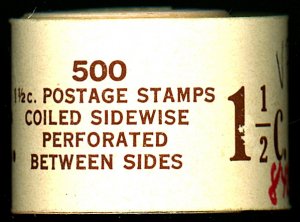 U.S. #840 MINT OG NH COIL ROLL OF 154 STAMPS