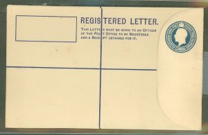 Gambia  1924 KG V, 3c & 1.5c reg. env, size G, very clean, flap is not stuck.