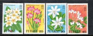 TUVALU 92-95 MNH VF Flowers Complete set