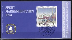 Germany Bund Scott # B742 (6), mint nh, for the sports booklet 1993